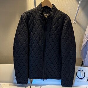 Vince Camuto Men's Quilted Black Jacket